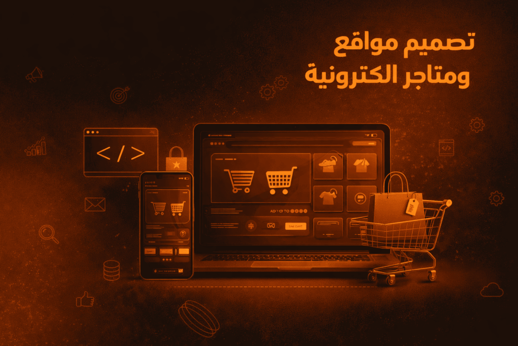 تصميم المواقع والمتاجر الالكترونية